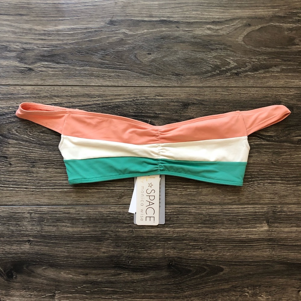 L * Space Off the Shoulder Bikini Top